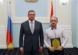 Олег Згурский стал лауреатом спортивной премии Губернатора Омской области "Доблесть"